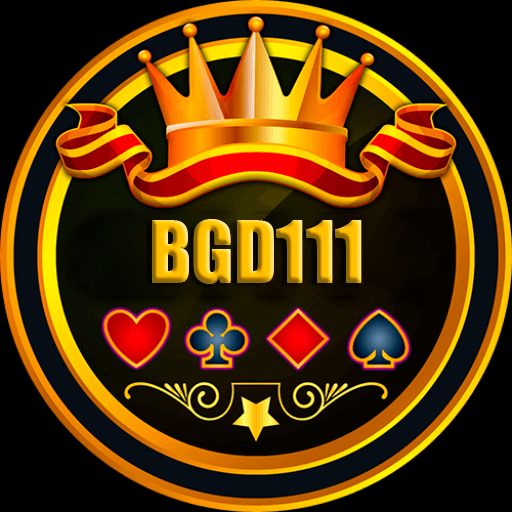 BGD111 cartoon characters with coins, a phone, and a Bangladesh-themed gaming scene